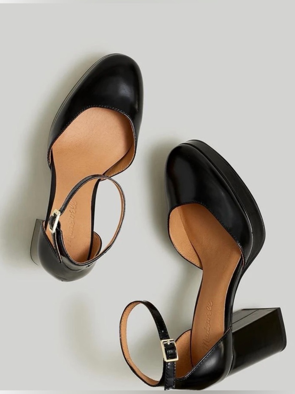 Madewell Mable Ankle-Strap Platform Pump